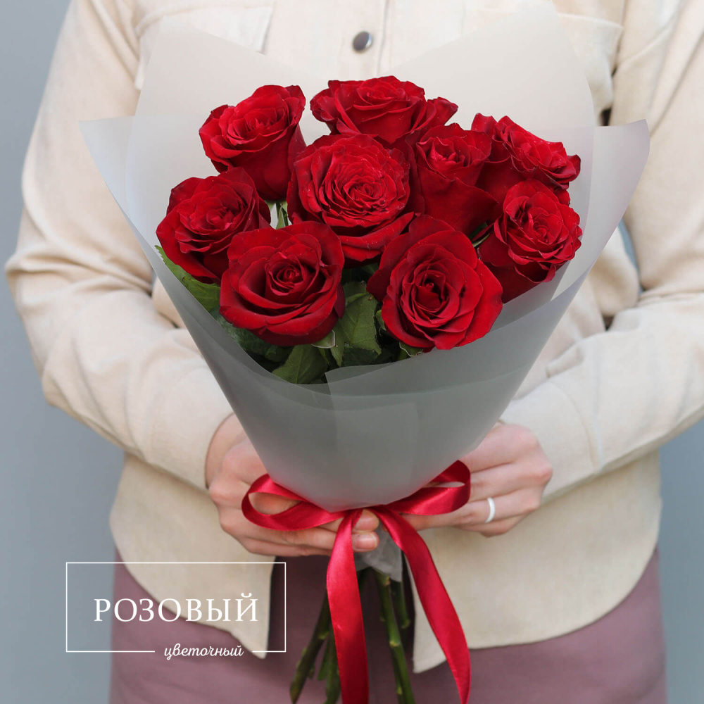 Букет из 9 красных роз