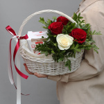 Цветы в корзине "Благодарю"