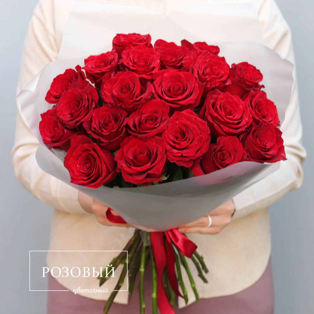 Букет из 21 красной розы