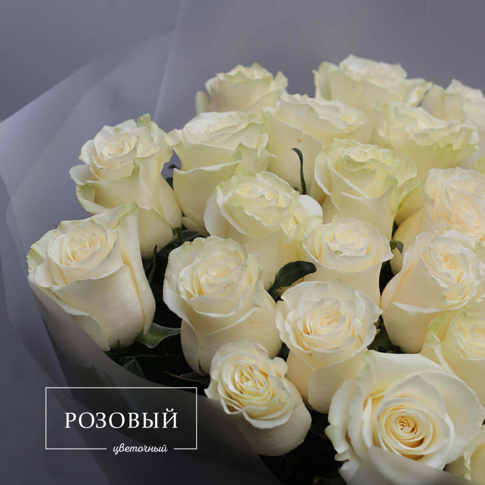 Букет из 25 белых роз