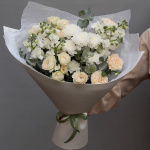 Нежно-кремовый букет