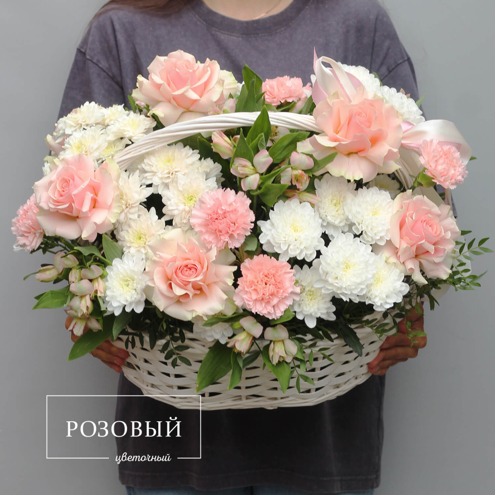 Корзина цветов "Долгожданная встреча"