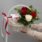 Цветы в корзине "Благодарю"
