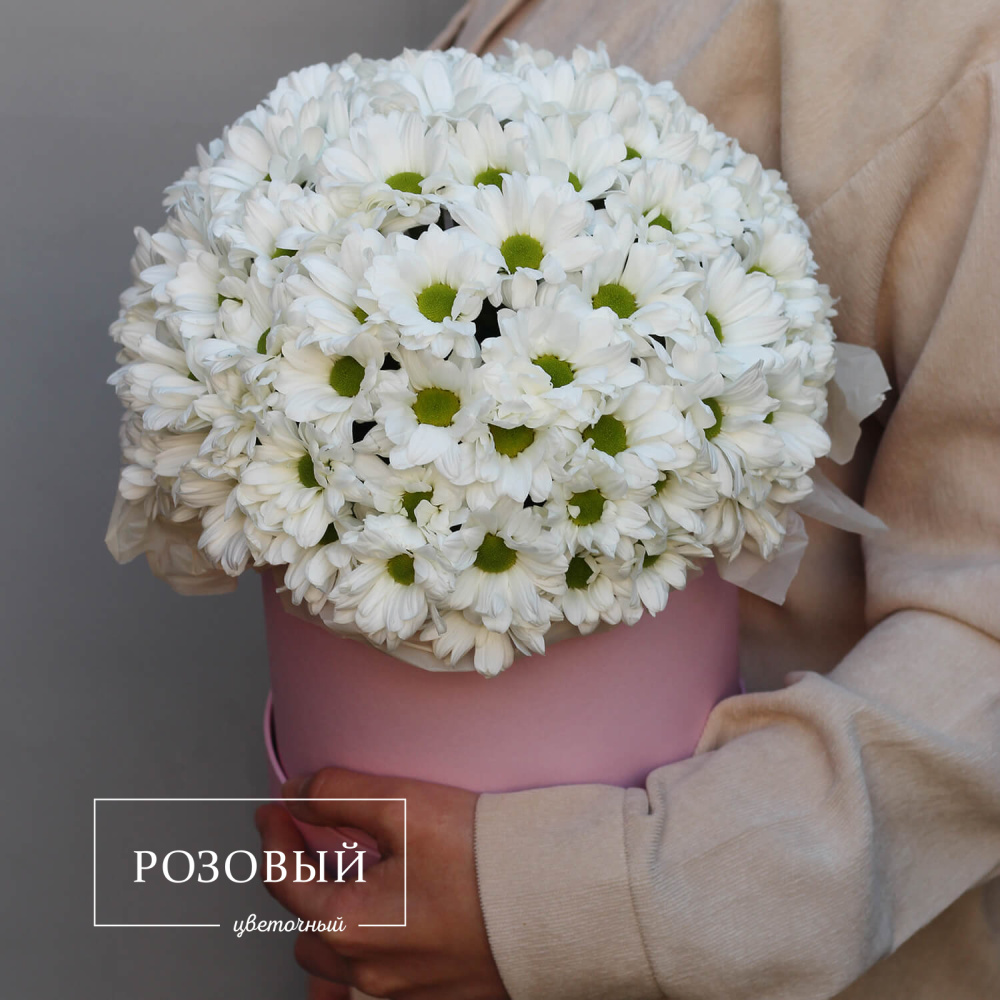 Хризантемы в коробке "Очарование"