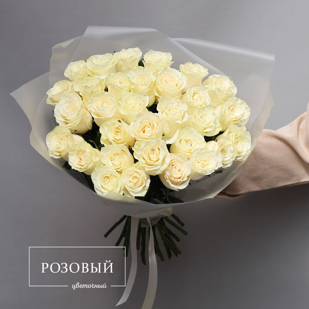 Букет из 31 белой розы