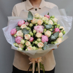 Букет с пионами "Моей любимой"