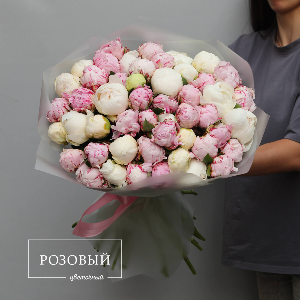 Букет из 51 пиона