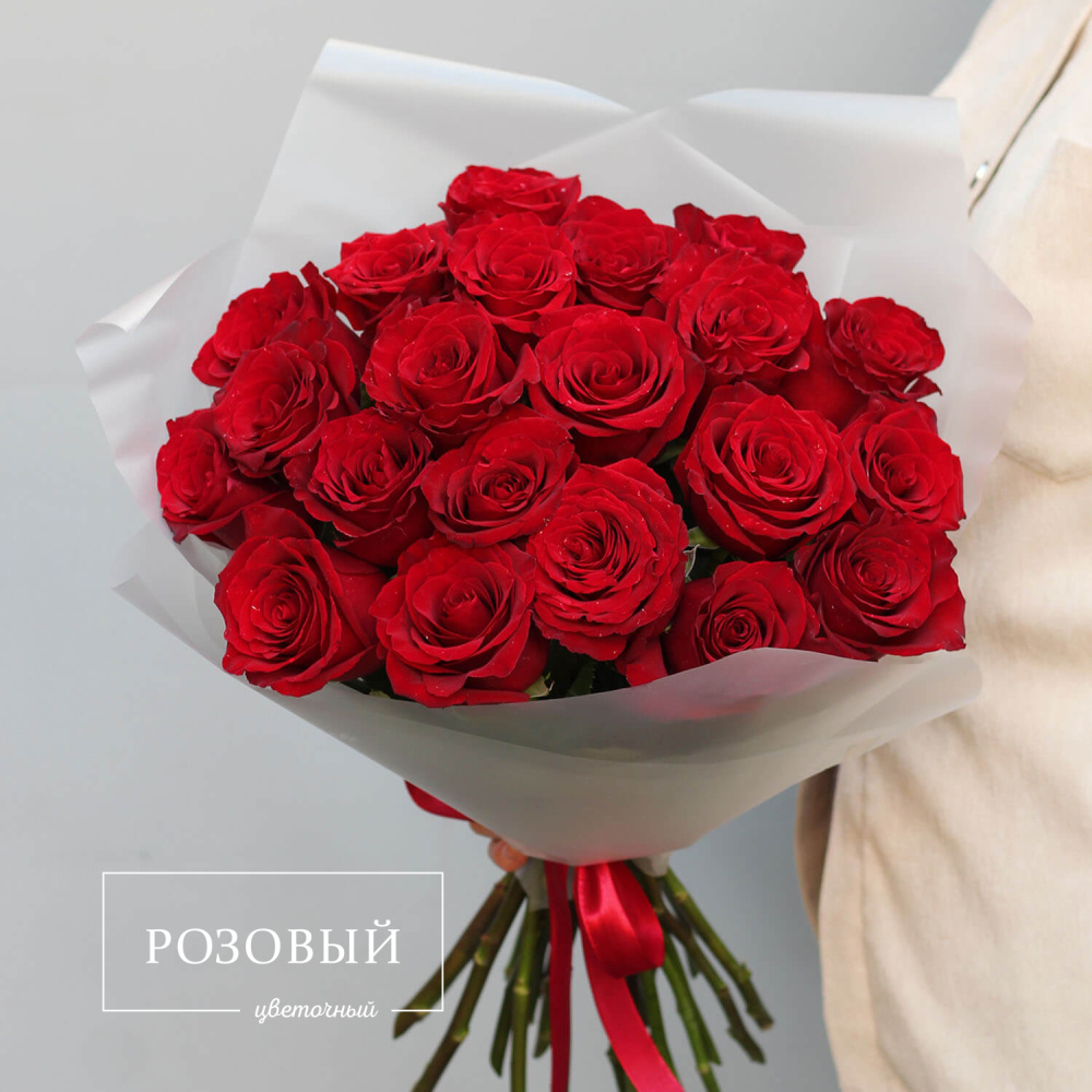 Букет из 21 красной розы