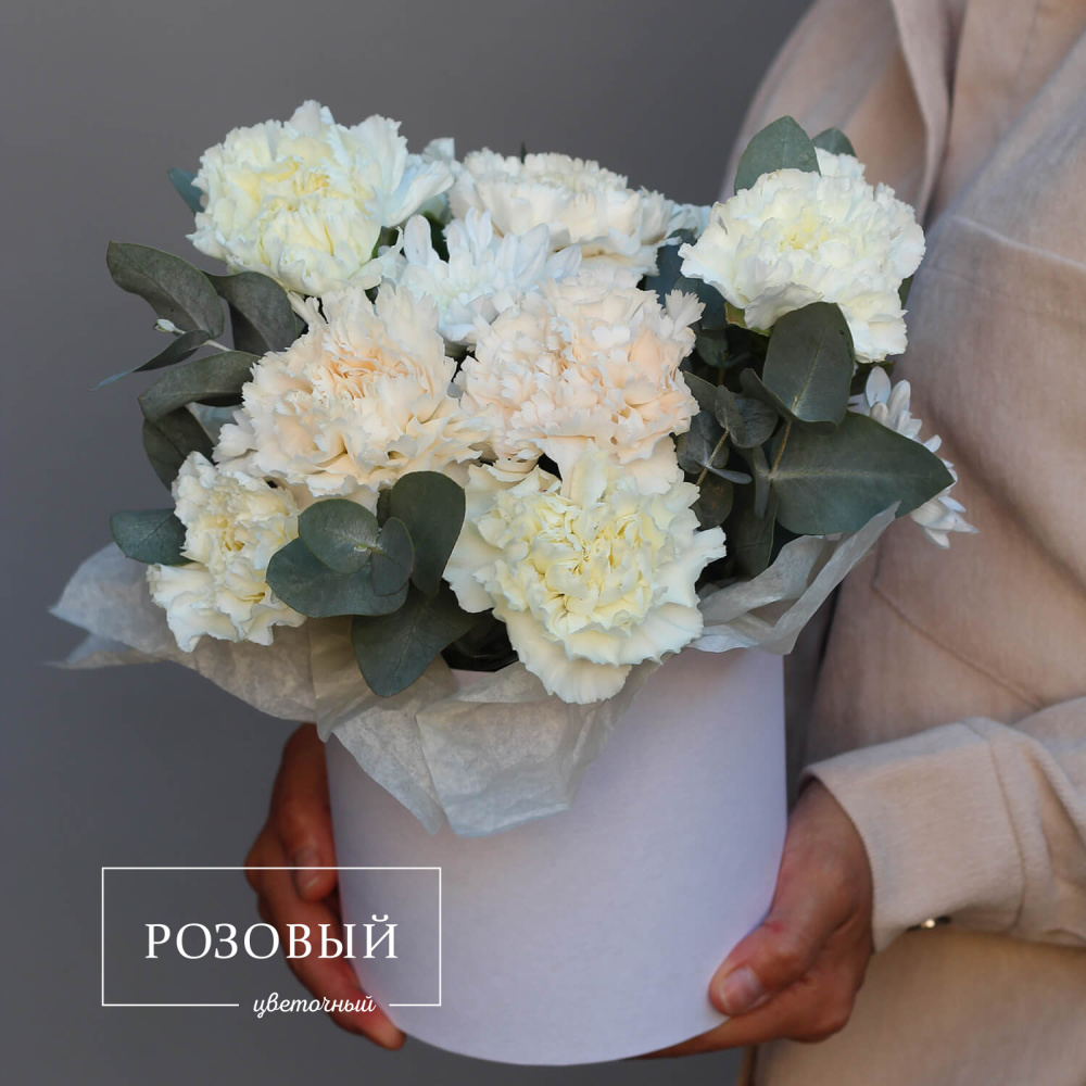 Коробка диантусов 