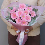 Букет гербер "Фламинго"