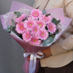 Букет гербер "Фламинго"