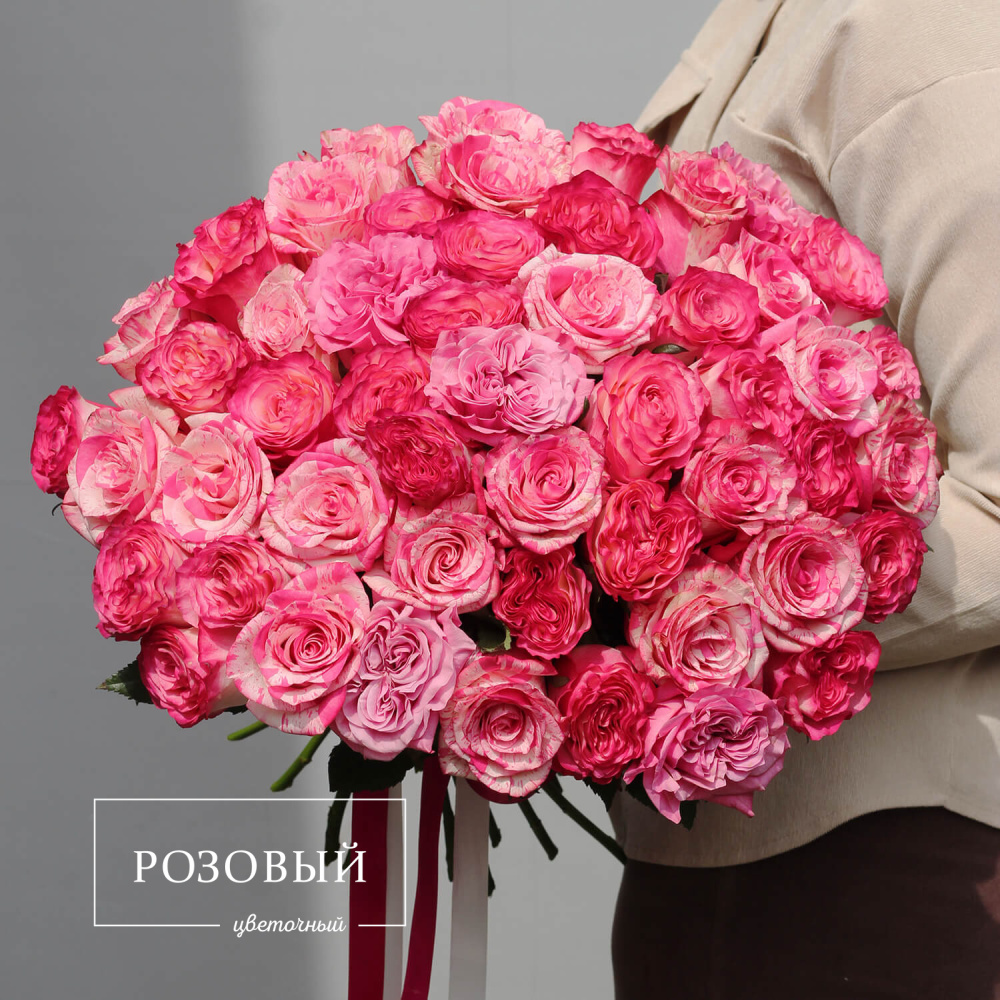 Букет из 51 розовой розы