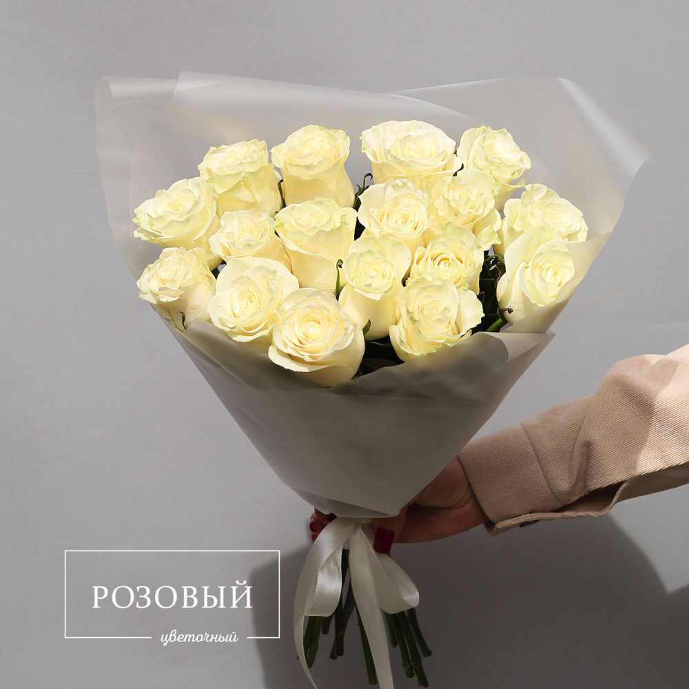 Букет из 17 белых роз