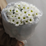 Букет хризантем "Ромашковый"