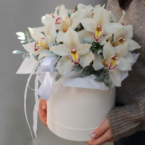 Букет белых орхидей "Мой ангел"