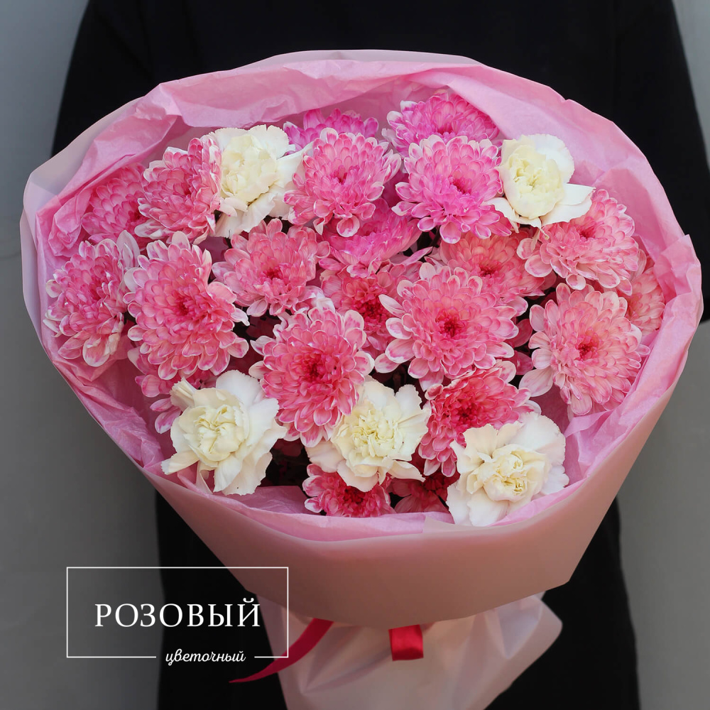 Букет ярких хризантем