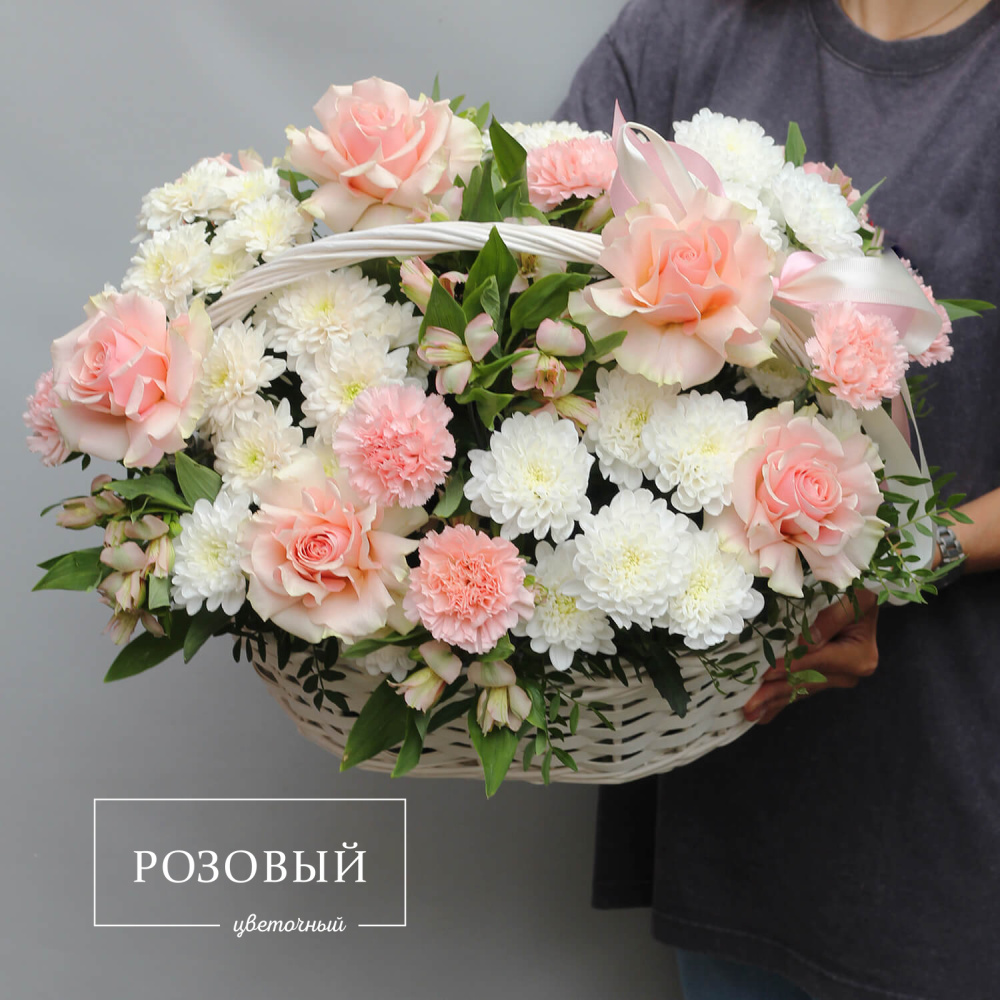 Корзина цветов "Долгожданная встреча"