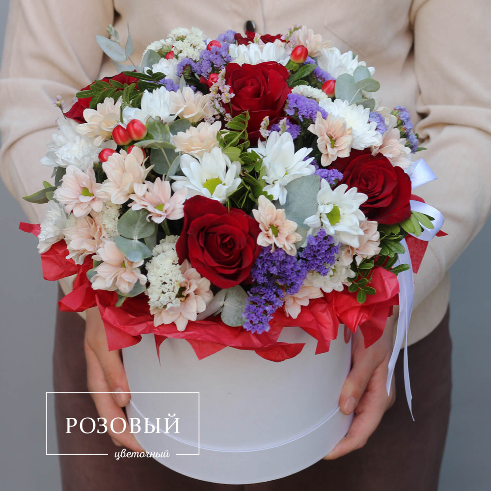 Букет в коробке "Со смыслом"