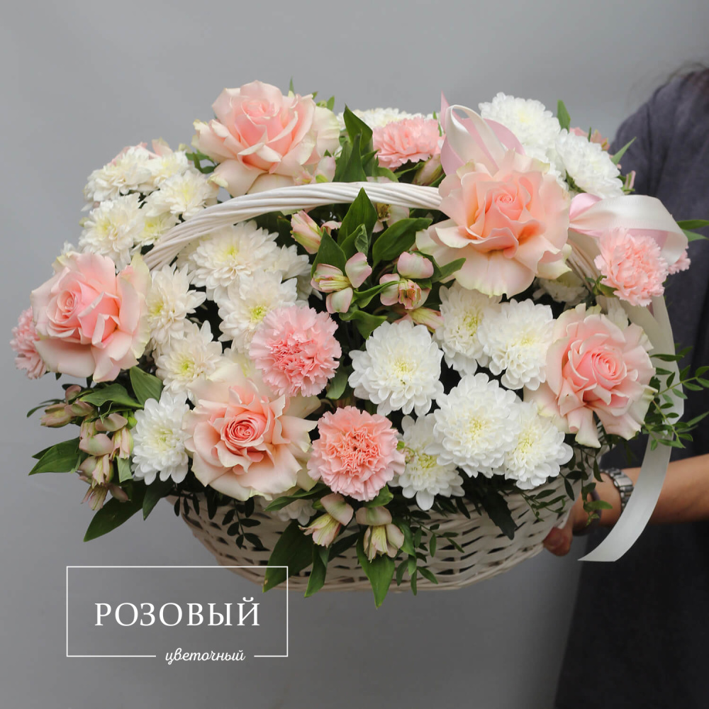 Корзина цветов "Долгожданная встреча"