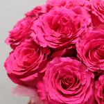 Букет из 15 розовых роз в коробке