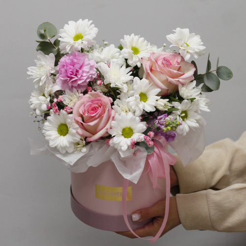 Цветы в коробке "Лето"