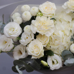 Букет с гортензией "Белоснежный"