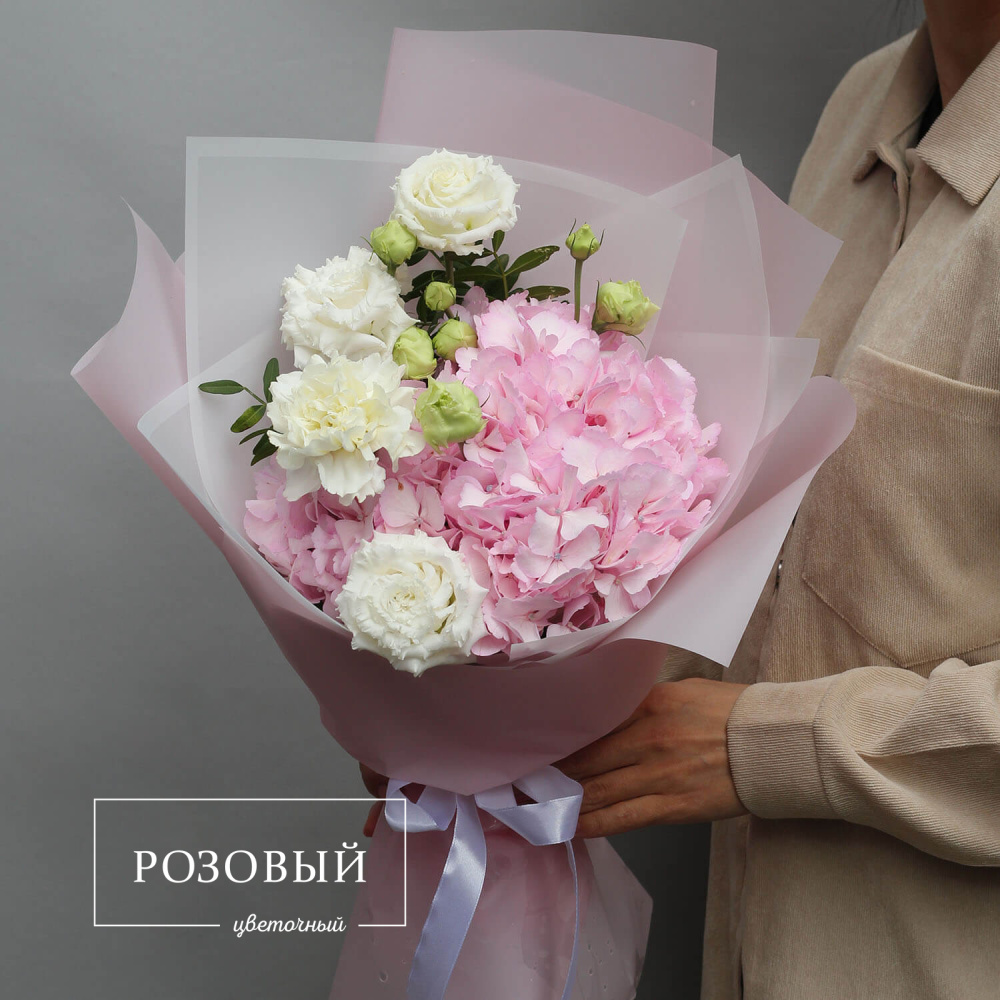 Букет с гортензией "Сладость"