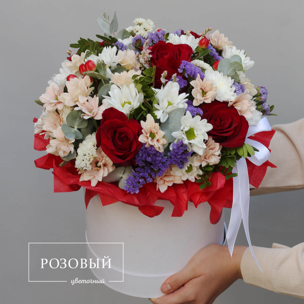 Букет в коробке "Со смыслом"