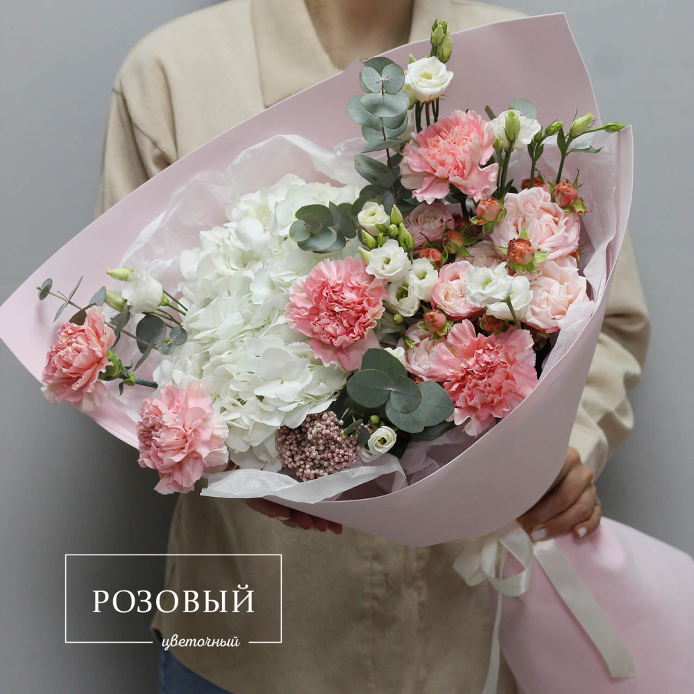 Букет с гортензией "Благоухание"