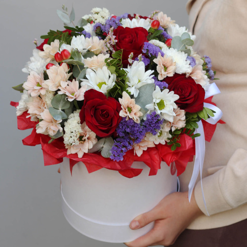 Букет в коробке "Со смыслом"