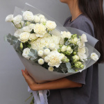 Букет с гортензией "Белоснежный"