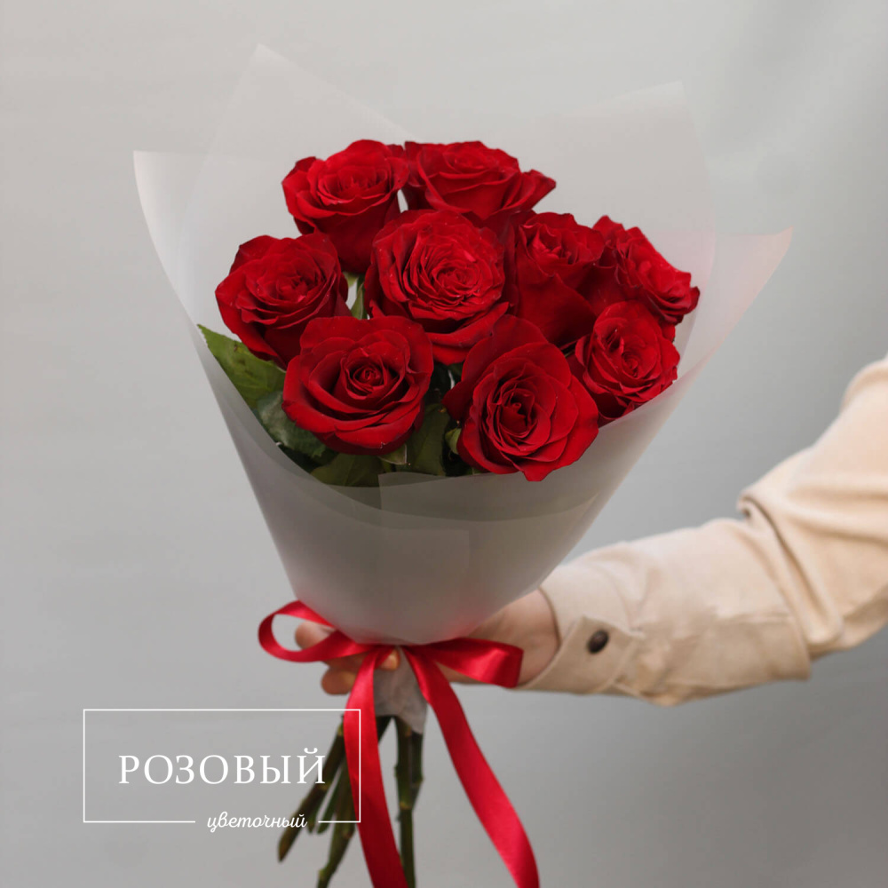 Букет из 9 красных роз