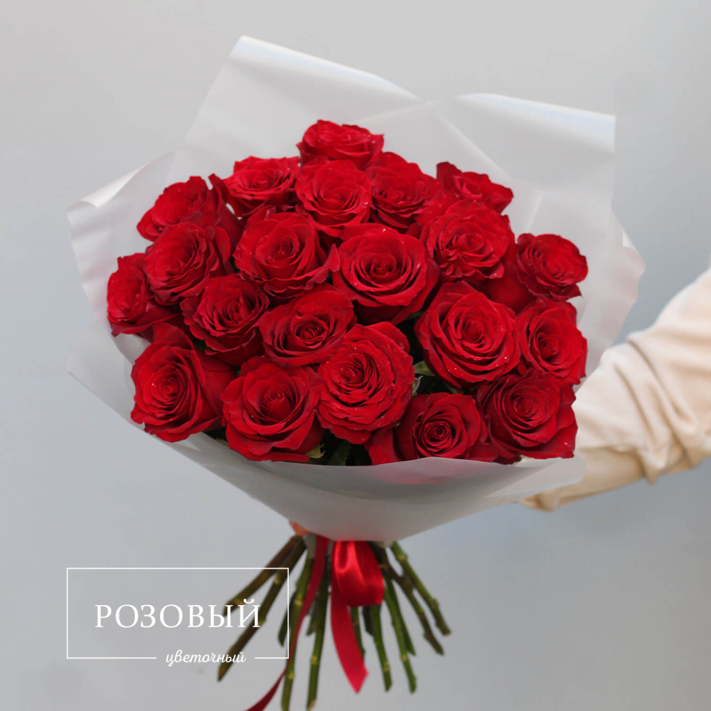 Букет из 21 красной розы